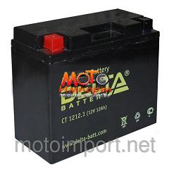 Аккумулятор 12В12Ач DELTA CT1212 (YTX12-BS/YTX14-BS) кислотный 150х86х131мм